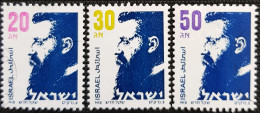 Israel 1986 Definitive - Dr Theodor Herzl  Stampworld N° 1020 à 1022 - Usados (sin Tab)