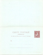 MONACO - MONTE CARLO - Entier Postal -- Carte-Postale - 10 C. Brun Sur Bleu Avec Réponse Payée (1891) Prince Charles III - Interi Postali