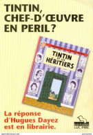 TINTIN : Flyer CHEF D'OEUVRE EN PERIL - Hergé