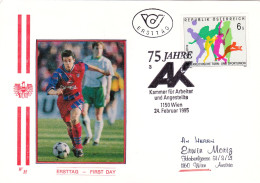 SOCCER,  COVERS FDC  1995  AUSTRIA - UEFA European Championship