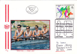 ROWING,  COVERS FDC  1995  AUSTRIA - Aviron