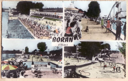 23353 / BORAN-sur-OISE (60) Multivues (4) Piscine Golf Plongeoir 13.06.1960 Photographie Véritable COMBIER 1C - Boran-sur-Oise