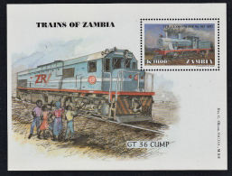 Zm0790 Zambia 1999 SG MS 790, Trains Of Zambia (railway Locomotive)  MNH - Zambie (1965-...)