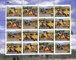 A7534 - GUINE BISSAU - ERROR MISPERF Stamp Sheet - 2021 - Animals, WWF - Autres & Non Classés