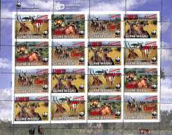 A7535 - GUINE BISSAU - ERROR MISPERF Stamp Sheet - 2021 - Animals, WWF - Altri & Non Classificati