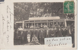 Compagnie Générale Des Omnibus - Une Sortie Du Lundi De Pentecôte Du Club Amical Julien Damoy 27/05/1912 ( Carte Photo ) - Public Transport (surface)