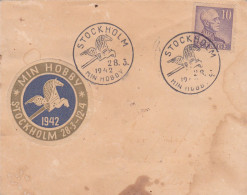 HISTORICAL DOCUMENTS  REGISTERED   COVERS NICE FRANKING 1942  SWEDEN - Covers & Documents