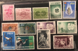 Chine 1962 - 1963 Different Issues - Unused Stamps