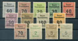Bayern EISENBAHN . Bayer. Staatseisenb. Mit Blüten-WZ Partie (L7949 - Sonstige & Ohne Zuordnung