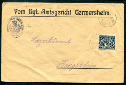 Bayern DIENST 28x  Gute PAPIERSORTE Als EF Von GERMERSHEIM Nach Bergzabern(19653 - Other & Unclassified