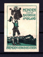 Bayern Ca 1912 FREMDENVERKEHRSVEREIN MÜNCHEN  Schöne Vignette (T9024 - Otros & Sin Clasificación