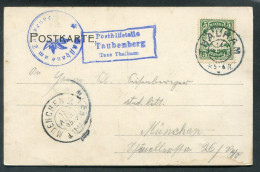 BAYERN BEDARFSBELEG POSTHILFSSTELLENSTEMPEL Taubenberg (K2764 - Autres & Non Classés