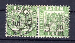 Baden 23 Als PAAR Gest. 28EUR (T7327 - Andere & Zonder Classificatie