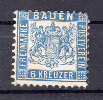 Baden 19b Mit Verkürztem Eckzahn,sonst * MH 750EUR (T7331 - Andere & Zonder Classificatie