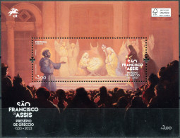 PORTUGAL - 2023 - S/S MNH ** - Nativity Scene Of St. Francis Of Assisi - Ungebraucht