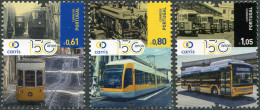 PORTUGAL - 2023 - SET OF 3 STAMPS MNH ** - Carris Public Transport Company - Ungebraucht