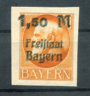 Bayern 176BDD DOPPELDRUCK ** MNH POSTFRISCH BPP 240EUR (T6168 - Andere & Zonder Classificatie