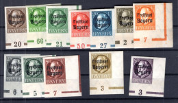 Bayern PLATTENNUMMERN Aus Aus 152/63B LUXUS ** MNH POSTFRISCH (B6287 - Altri & Non Classificati