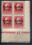 Bayern PLATTENNUMMER 92 Auf  119 Tadellos ** MNH POSTFRISCH (78671 - Altri & Non Classificati