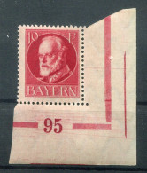 Bayern PLATTENNUMMER 95 Auf  114 Tadellos ** MNH POSTFRISCH (78636 - Altri & Non Classificati