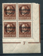 Bayern PLATTENNUMMER 7 Auf  125 Tadellos ** MNH POSTFRISCH (78701 - Altri & Non Classificati