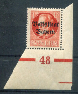 Bayern PLATTENNUMMER 48 Auf  120 Tadellos ** MNH POSTFRISCH (78705 - Other & Unclassified