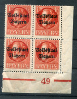 Bayern PLATTENNUMMER 49 Auf  120 Tadellos ** MNH POSTFRISCH (78706 - Altri & Non Classificati