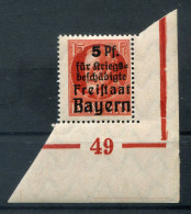 Bayern PLATTENNUMMER 49 Auf  172 Tadellos ** MNH POSTFRISCH (78656 - Altri & Non Classificati