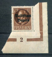 Bayern PLATTENNUMMER 2 Auf  135 Tadellos ** MNH POSTFRISCH (78698 - Andere & Zonder Classificatie