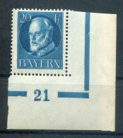 Bayern PLATTENNUMMER 21 Auf  97 Tadellos ** MNH POSTFRISCH (78681 - Andere & Zonder Classificatie