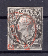 Sachsen Roter Stadtpost Auf  8 Tadellos Gest. (AA2061 - Sachsen