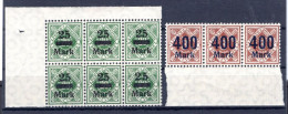 Württemberg 163I+170I ABART ** MNH POSTFRISCH 100EUR (K4099 - Other & Unclassified