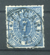 Württemberg 39 Tadellos Gest. 22EUR (78770 - Sonstige & Ohne Zuordnung