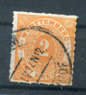 Württemberg 37b Tiefe Farbe Gest. 300EUR (K3148 - Otros & Sin Clasificación