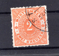 Württemberg 37b Tiefe Farbe Gest. 300EUR (19110 - Autres & Non Classés