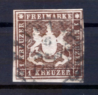 Württemberg 11b Zarter Bug Gest. 800EUR (T6879 - Altri & Non Classificati