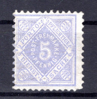 Württemberg 101b FARBE Ungummiert * MH BPP (T7843 - Altri & Non Classificati