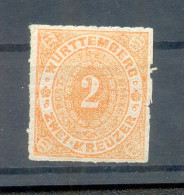 Württemberg 37a Tadellos * MH 220EUR (15985 - Autres & Non Classés