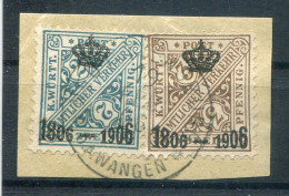 Württemberg 217/18 Echt Gest. Luxusbriefstück BPP 70EUR (78414 - Autres & Non Classés