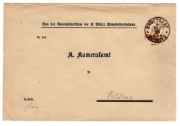 Württemberg 244 Auf Bedarfs-Dienstbrief (K1735 - Altri & Non Classificati