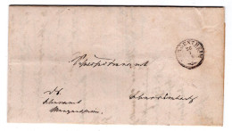 Württemberg 1865 Mergentheim Dienstbrief Mit Inhalt (T9773 - Other & Unclassified