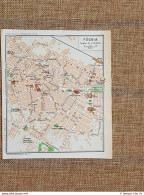 Pianta Della Città Di Foggia Del 1962 Puglia - Carte Geographique