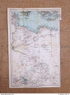 Carta O Cartina Del 1929 Tripolitania Creta Tripoli El-Masr Algeria T.C.I. - Carte Geographique