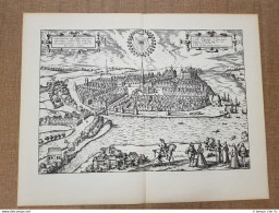 Veduta Della Città Di Kiel O Chilonium Del 1588  G.Braun E F.Hogenberg Ristampa - Carte Geographique