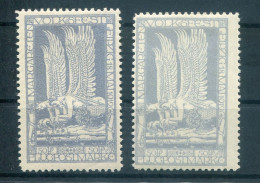 DR-Germania Margarethenflug 4a+b Tadellos * MH 250EUR (T3647 - Unused Stamps