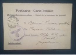 Kriegsgefangenen Sendung Oflag VI C Osnabrück 1941 Nach Vel. Kikinda-Banat-Jugoslavien. Briefstempel Censur. - Courriers De Prisonniers