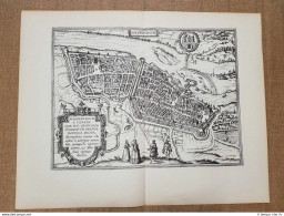 Veduta Della Città Di Magdeburgo O Magdeburg Del 1572 Braun E Hogenberg Ristampa - Carte Geographique