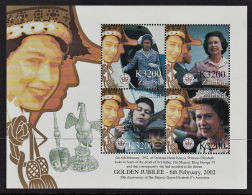 Zm0879 Zambia 2002, SG MS879, Queen Elizabeth Ll Goldern Jubilee,  MNH - Zambia (1965-...)