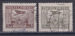 Pologne -  Poste Aérienne  Y&T  N °  4  Et  7  Oblitérés - Usati