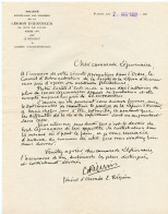 Courrier Du Général Réquin Adressé Au Gouverneur Rapenne.Signature Autographe.Société De La Légion D'Honneur. - Documenti